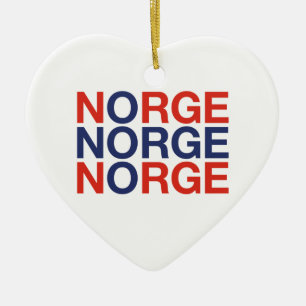 Vlag NOORWEGEN Keramisch Ornament