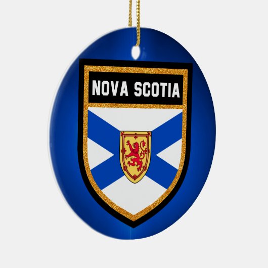 vlag Nova Scotia Keramisch Ornament (Rechts)