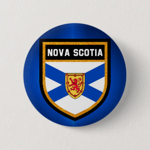 vlag Nova Scotia Ronde Button 5,7 Cm