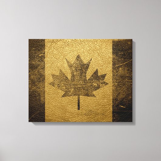 vlag nr. 3 van Canada Canvas Afdruk (Voorkant)