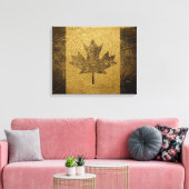 vlag nr. 3 van Canada Canvas Afdruk (Insitu (Woonkamer))