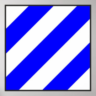 vlag nummer 6 zes letter van maritiem alfabet poster