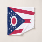 Vlag Ohio-staat Bad Handdoek (Wasdoekje)