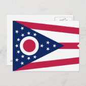 Vlag Ohio-staat Briefkaart (Voorkant / Achterkant)