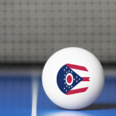 Vlag Ohio-staat Pingpongballen (Net)