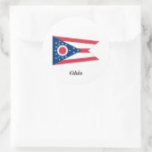 Vlag Ohio-staat Ronde Sticker (Tas)