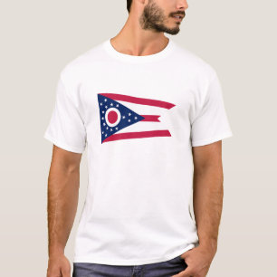 Vlag Ohio-staat T-shirt