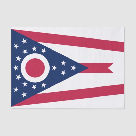 Vlag Ohio-staat Tissuepapier (Voorkant)