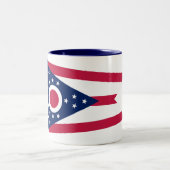 Vlag Ohio-staat Tweekleurige Koffiemok (Center)