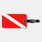 Vlag omlaag schuiven bagagelabel (Achterkant horizontaal)