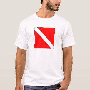 Vlag omlaag schuiven t-shirt