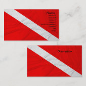 Vlag omlaag schuiven visitekaartje (Voorkant / Achterkant)