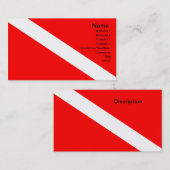 Vlag omlaag schuiven visitekaartje (Voorkant / Achterkant)