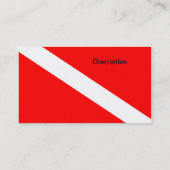 Vlag omlaag schuiven visitekaartje (Achterkant)