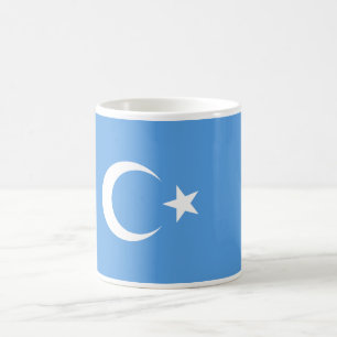 Vlag Oost-Turkestan Oeigoer Koffiemok