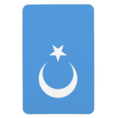 Vlag Oost-Turkestan Oeigoer Magneet (Verticaal)