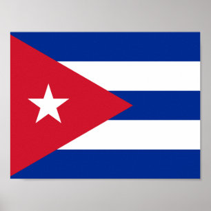 Vlag op Cuba-Poster Poster