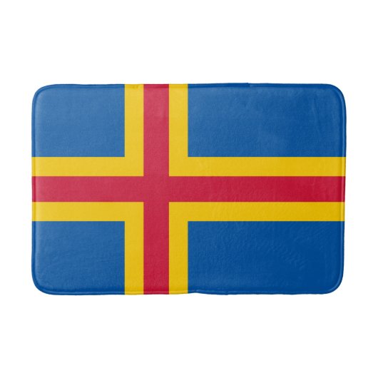 Vlag op de Ålandseilanden Badmat (Voorkant)