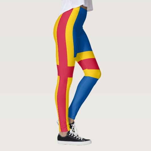 Vlag op de Ålandseilanden Leggings (Rechts)