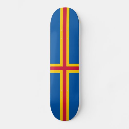 Vlag op de Ålandseilanden Skateboard (Voorkant)