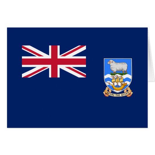 Vlag op de Falklandeilanden (Voorkant Horizontaal)
