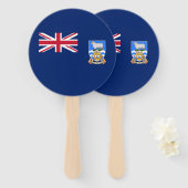 Vlag op de Falklandeilanden Handwaaier (Voorkant en achterkant)