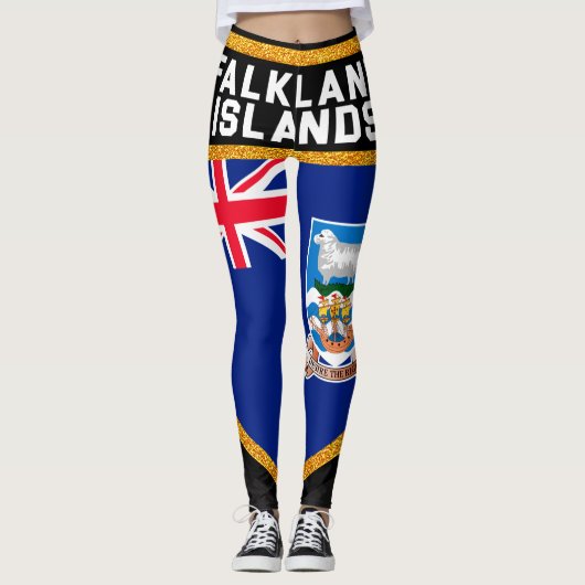 Vlag op de Falklandeilanden Leggings (Voorkant)