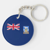 Vlag op de Falklandeilanden Sleutelhanger (Achterkant)