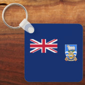 Vlag op de Falklandeilanden Sleutelhanger (Voorkant)
