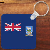 Vlag op de Falklandeilanden Sleutelhanger (Achterkant)