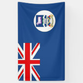 Vlag op de Falklandeilanden Spandoek (Verticaal)