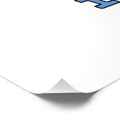 Vlag op de kaart van Argentinië Perfect Poster (Hoek)