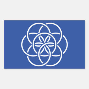 Vlag op de planeet Aarde - Sticker