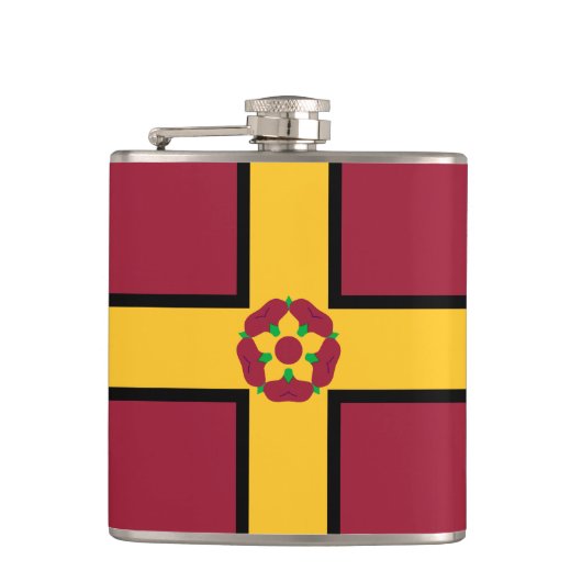 Vlag op Northamptonshire Flask Heupfles (Voorkant)