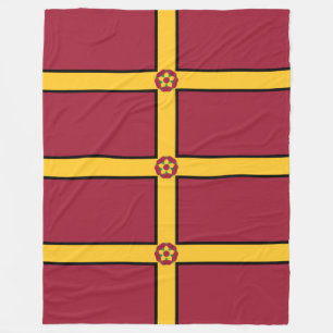 Vlag op Northamptonshire Fleece Blanket Deken