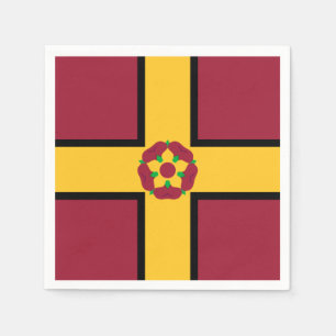 Vlag op Northamptonshire Paper Napkins Servet