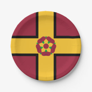 Vlag op Northamptonshire papieren borden Bordje