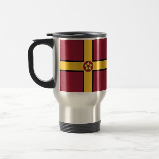 Vlag op Northamptonshire Travel Mug Reisbeker (Links)