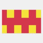 Vlag op Northumberland Square Sticker (Voorkant)