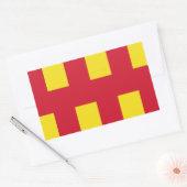 Vlag op Northumberland Square Sticker (Envelop)