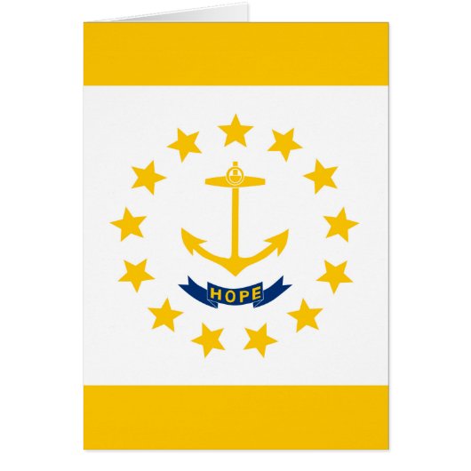 Vlag op Rhode Island - eiland (Voorkant)