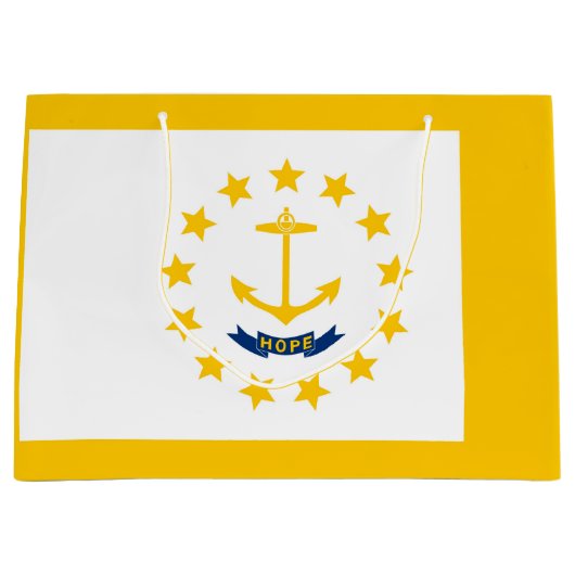 Vlag op Rhode Island - eiland Groot Cadeauzakje (Voorkant)