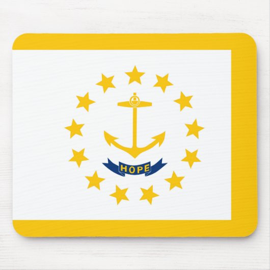 Vlag op Rhode Island - eiland Muismat (Voorkant)