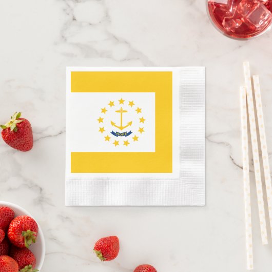 Vlag op Rhode Island - eiland Servetten (Insitu)