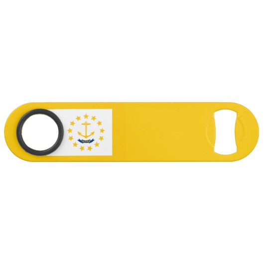 Vlag op Rhode Island - eiland Speed Flessenopener (Achterkant Horizontaal)