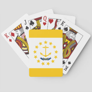 Vlag op Rhode Island - eiland Speelkaarten