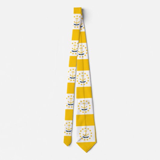 Vlag op Rhode Island - eiland Stropdas (Achterkant)