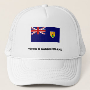 Vlag op Turks- en Caicoseilanden Trucker Pet