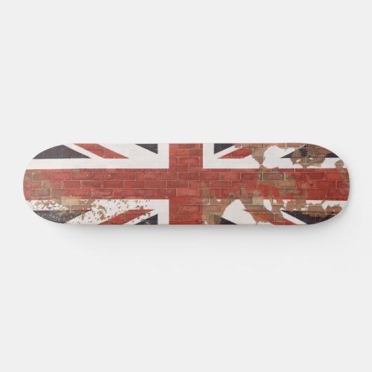 Vlag op Wall Union Jack British Skateboard (Horizontaal)