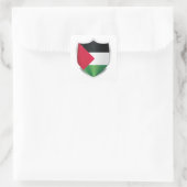 vlag Palestine Silver Shield Vierkante Sticker (Tas)